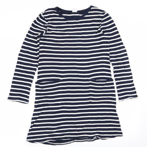NEXT Girls Multicoloured Striped  Fit & Flare  Size 9 Years