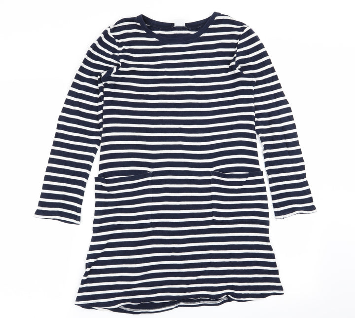 NEXT Girls Multicoloured Striped  Fit & Flare  Size 9 Years