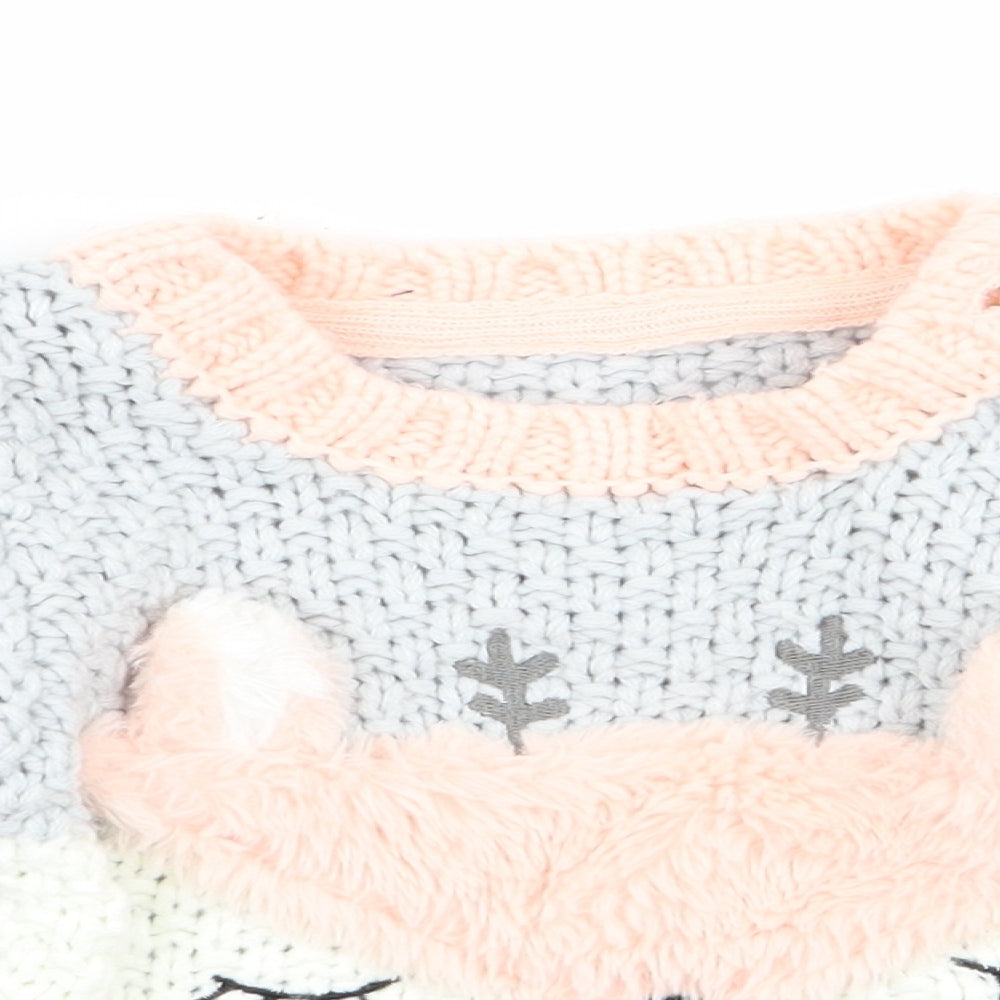 Nutmeg Girls Multicoloured   Pullover Jumper Size 3-6 Months