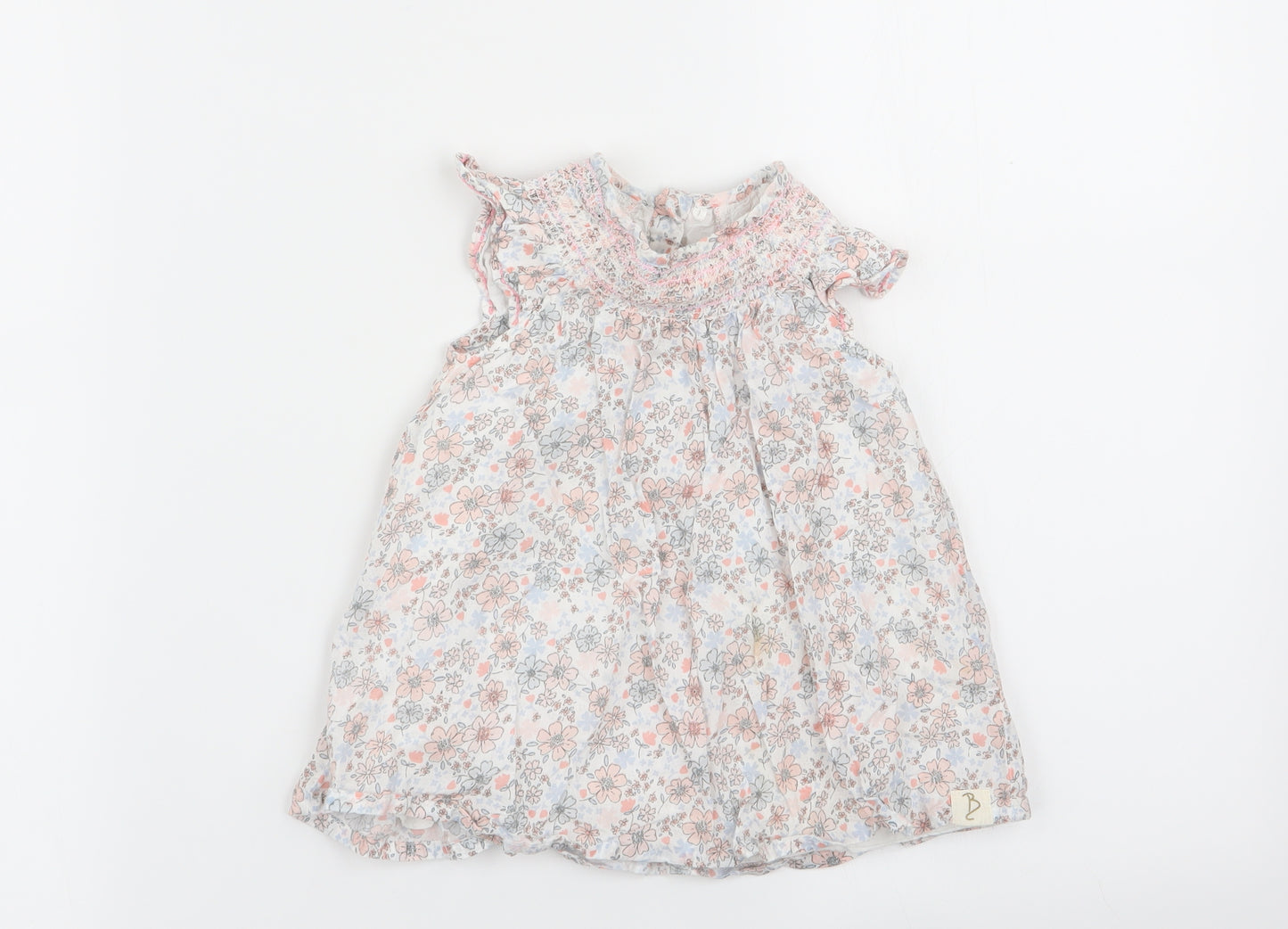 Asda George Girls Multicoloured Floral  Fit & Flare  Size 9-12 Months