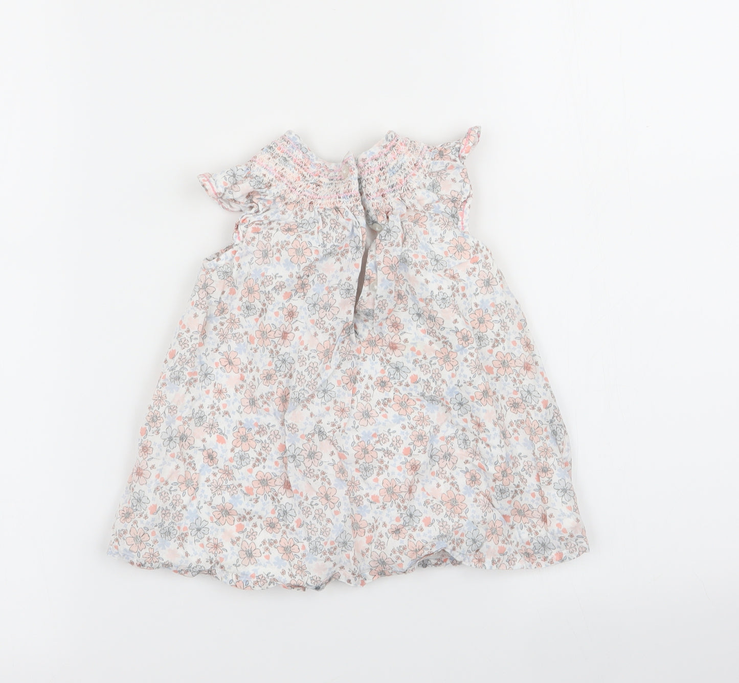 Asda George Girls Multicoloured Floral  Fit & Flare  Size 9-12 Months