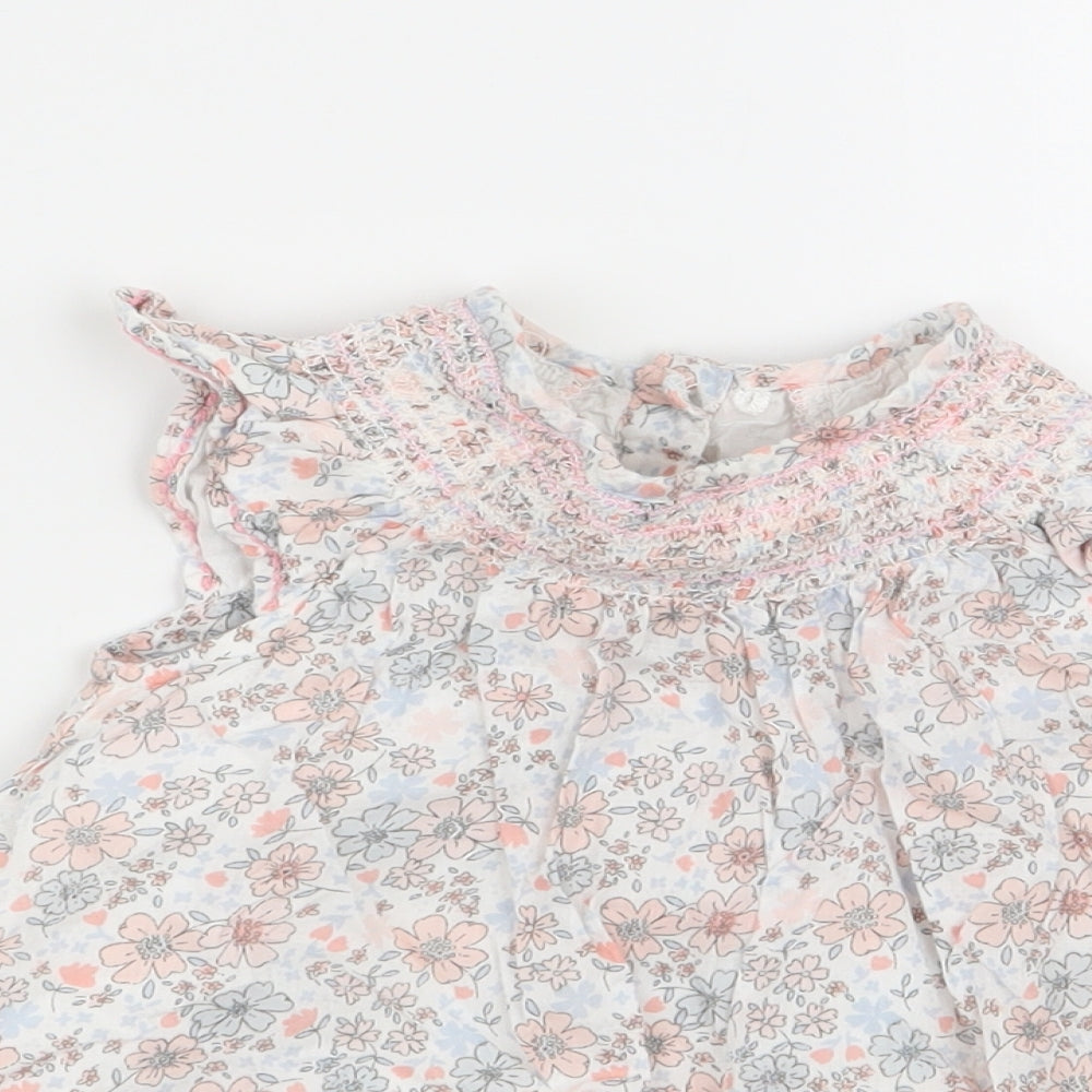 Asda George Girls Multicoloured Floral  Fit & Flare  Size 9-12 Months