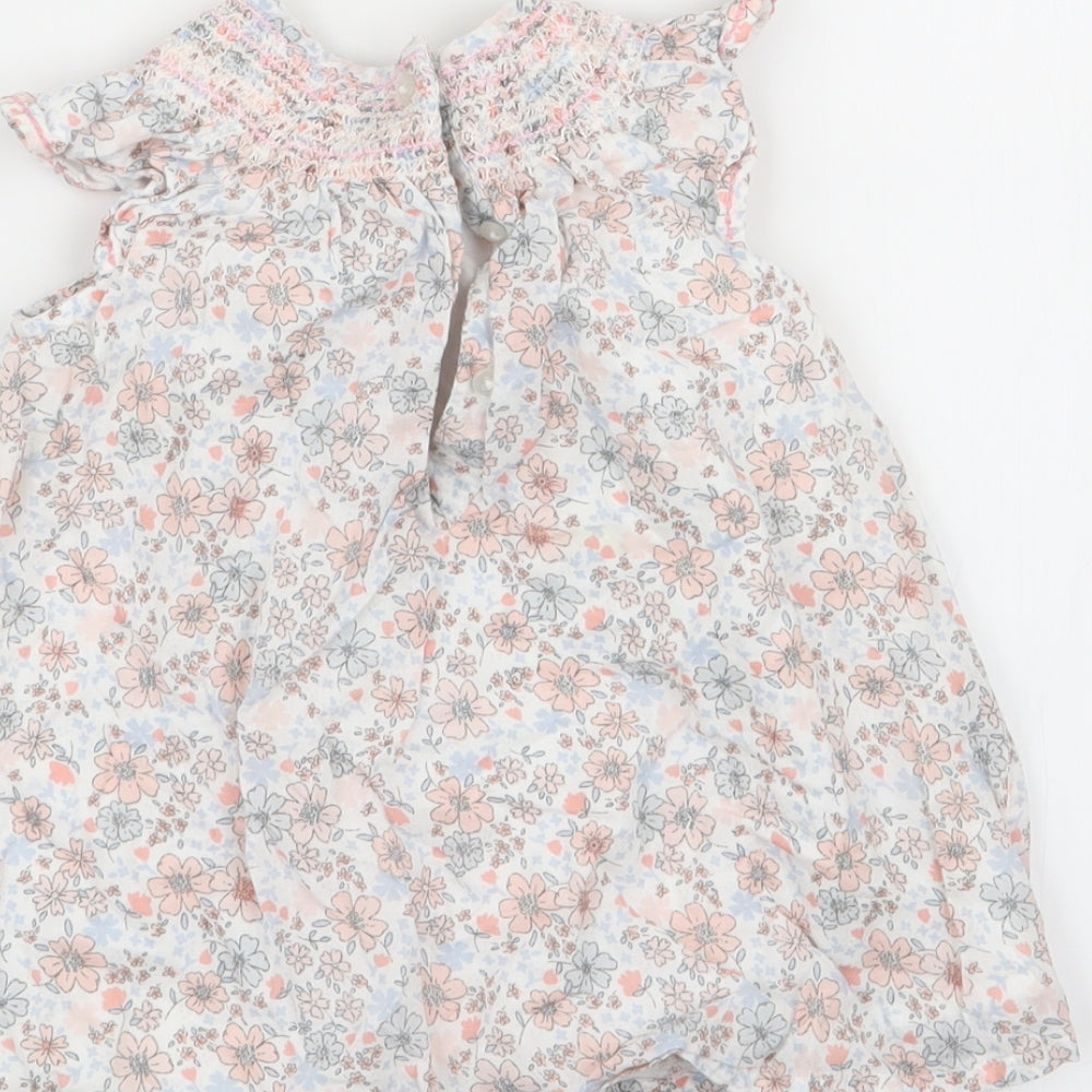 Asda George Girls Multicoloured Floral  Fit & Flare  Size 9-12 Months