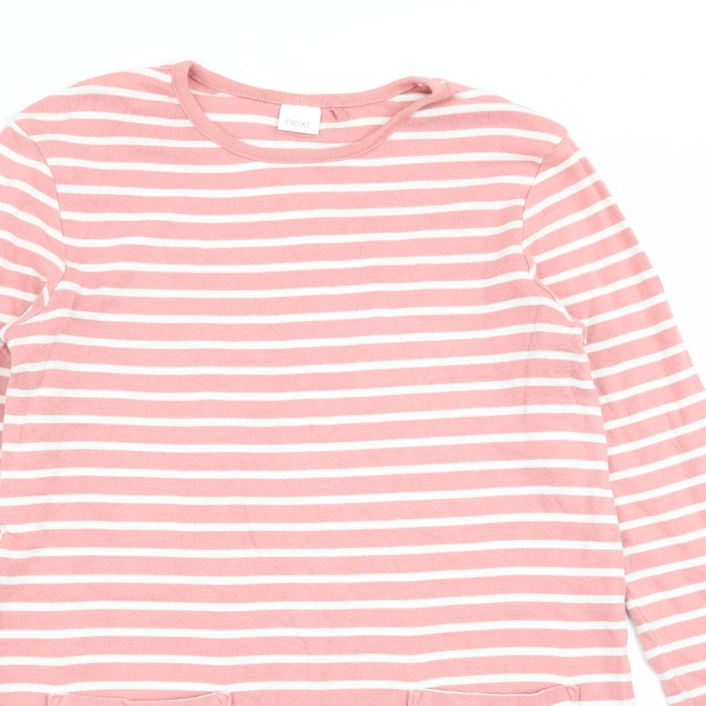 NEXT Girls Multicoloured Striped  Fit & Flare  Size 10 Years