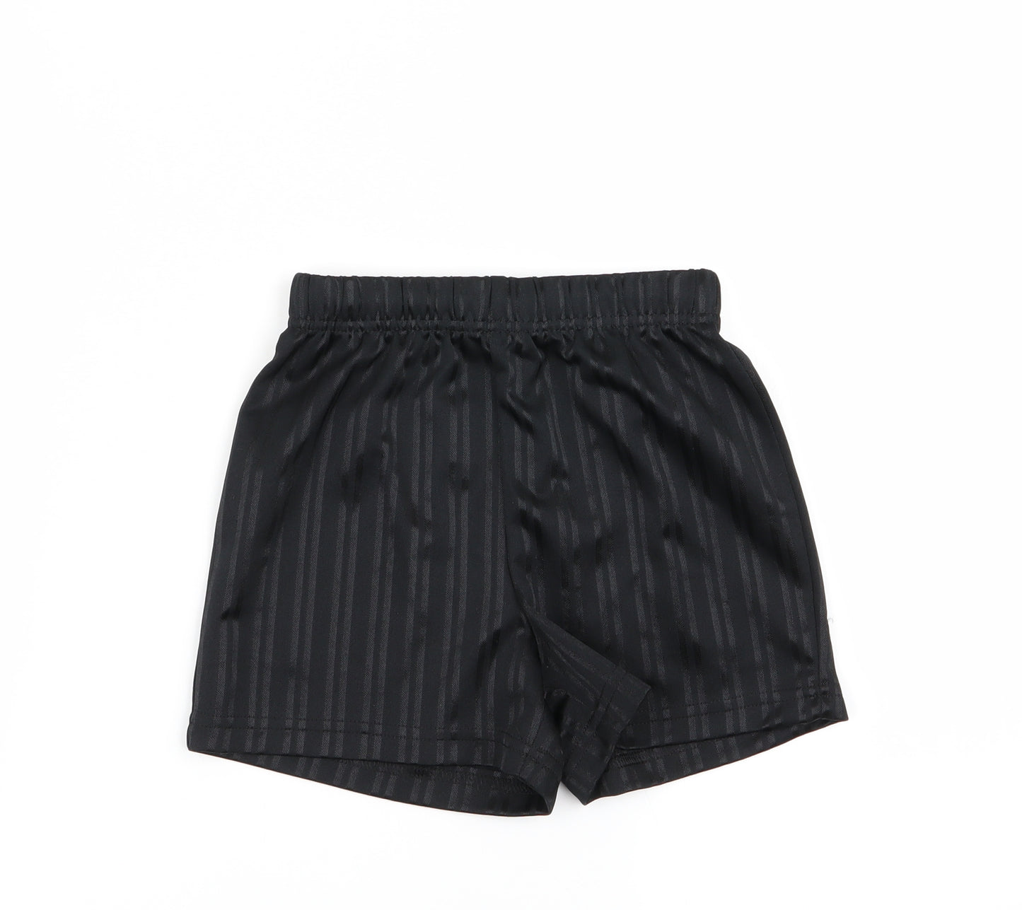 school life  Boys Black Striped  Sweat Shorts Size 4 Years - school shorts