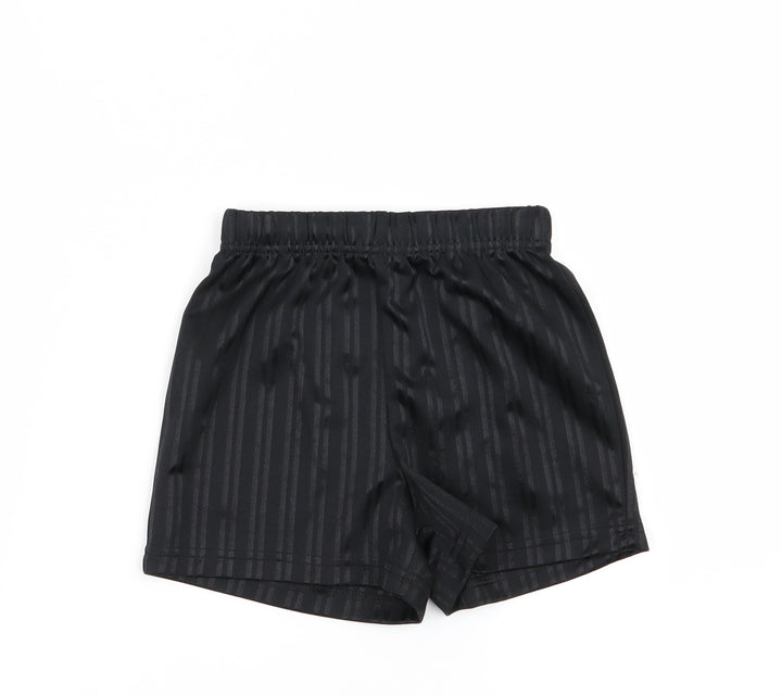 school life  Boys Black Striped  Sweat Shorts Size 4 Years - school shorts