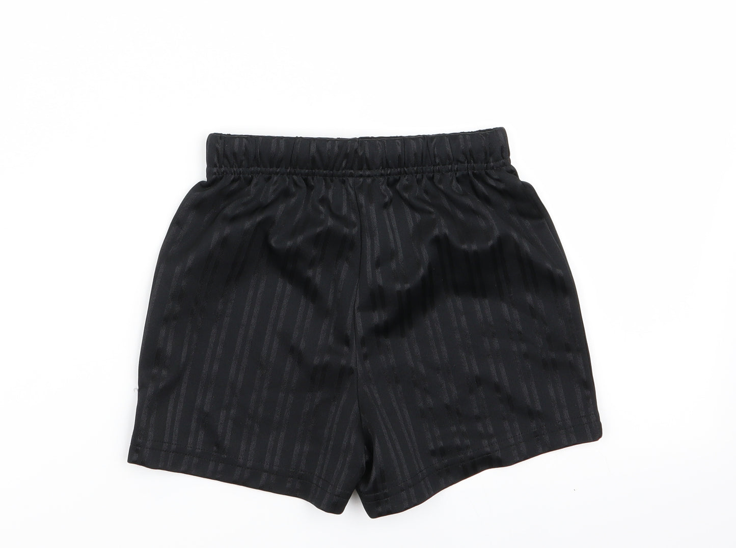 school life  Boys Black Striped  Sweat Shorts Size 4 Years - school shorts