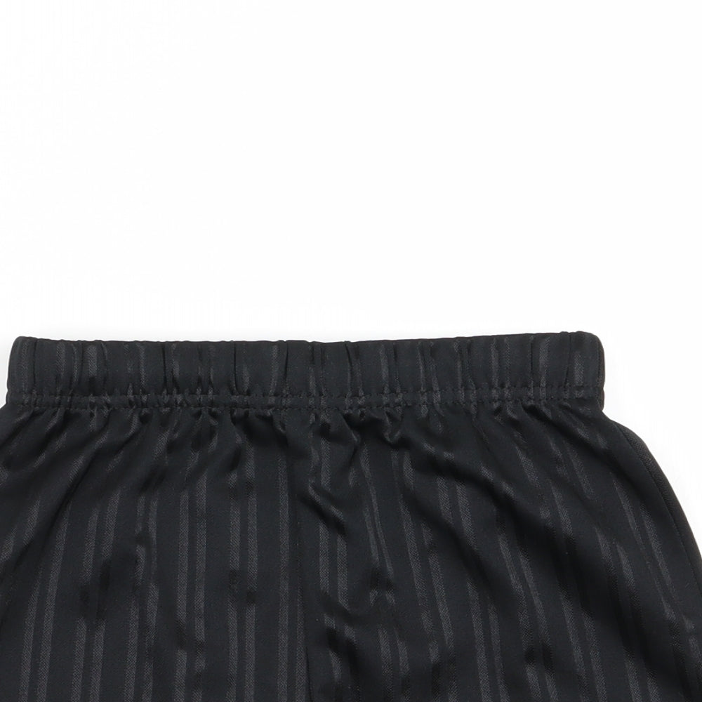 school life  Boys Black Striped  Sweat Shorts Size 4 Years - school shorts