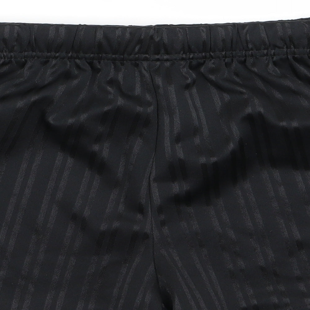 school life  Boys Black Striped  Sweat Shorts Size 4 Years - school shorts