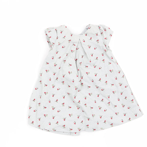m Girls Grey   Fit & Flare  Size 0-3 Months