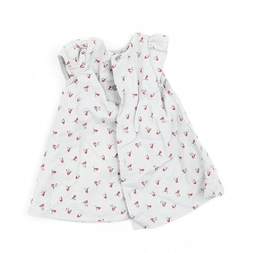 m Girls Grey   Fit & Flare  Size 0-3 Months