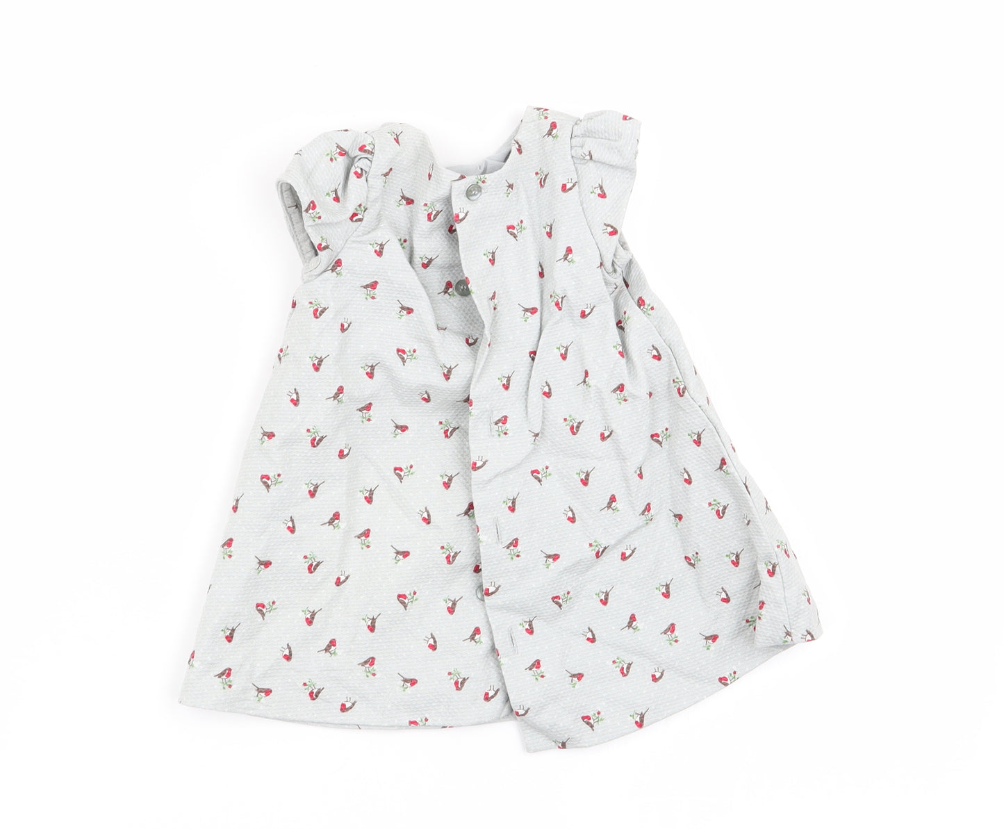 m Girls Grey   Fit & Flare  Size 0-3 Months