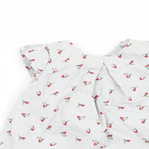 m Girls Grey   Fit & Flare  Size 0-3 Months