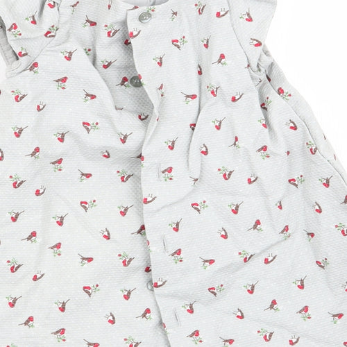 m Girls Grey   Fit & Flare  Size 0-3 Months