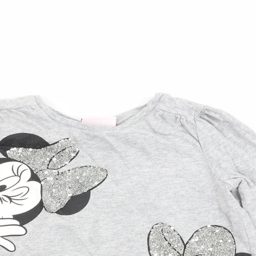 TU Girls Grey   Basic T-Shirt Size 2-3 Years  - disney
