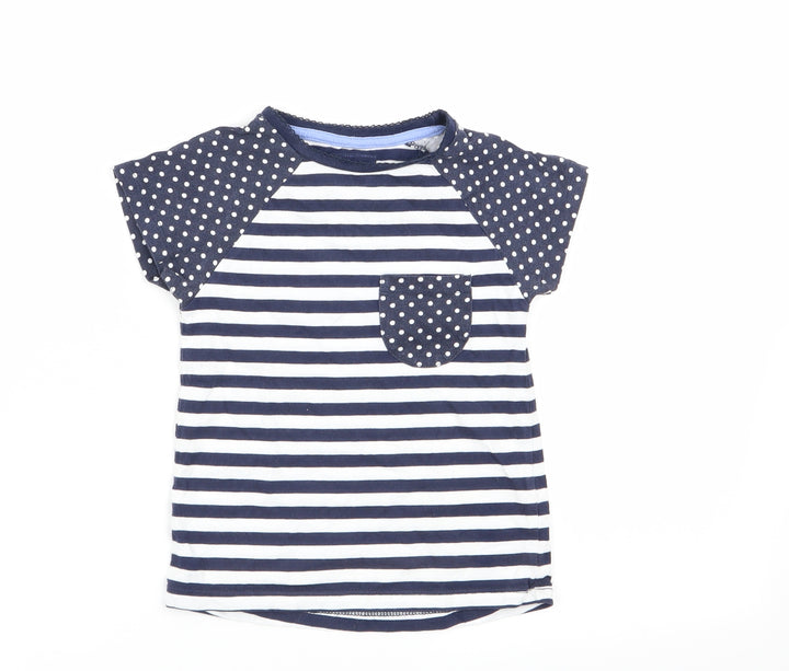 TU Girls Multicoloured Striped Basic T-Shirt Size 18-24 Months