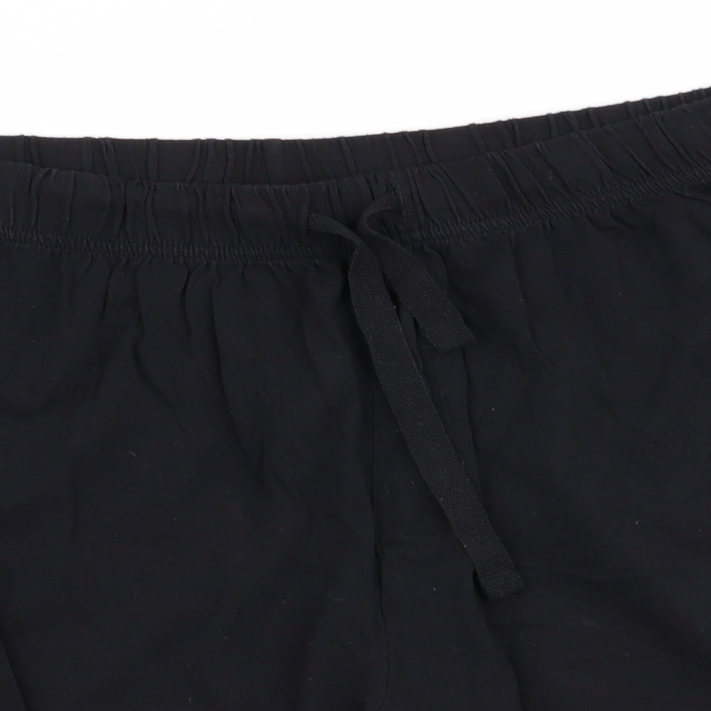 Asda George Mens Black Solid   Pyjama Pants Size L  - shorts