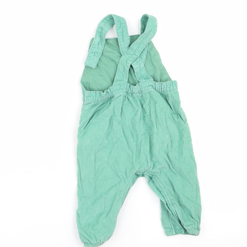 M&S Girls Green   Dungaree One-Piece Size 3-6 Months