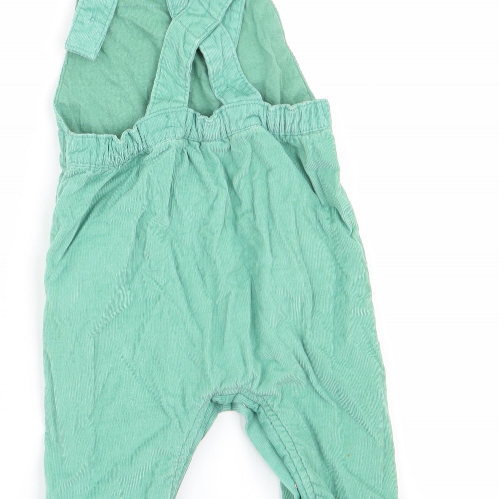 M&S Girls Green   Dungaree One-Piece Size 3-6 Months