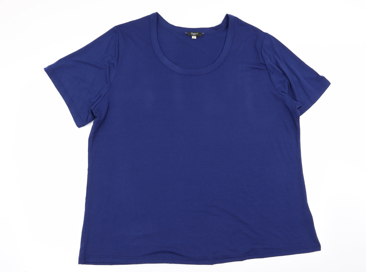 happy d Womens Blue   Basic T-Shirt Size 22