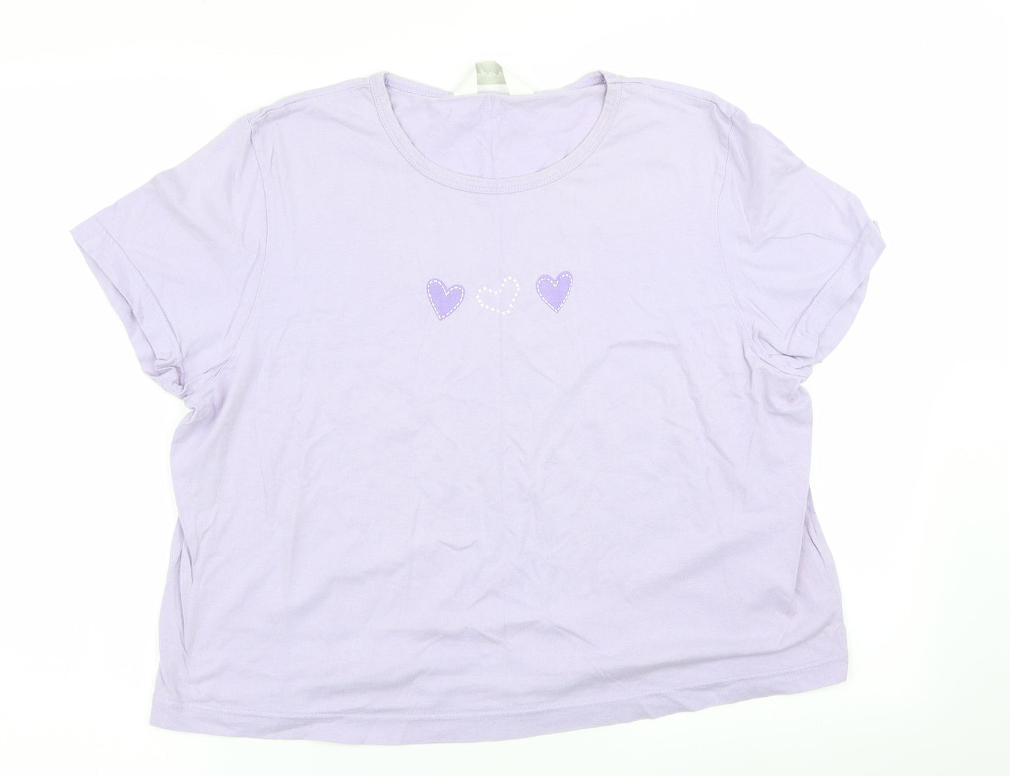 sequence Womens Purple   Basic T-Shirt Size 20