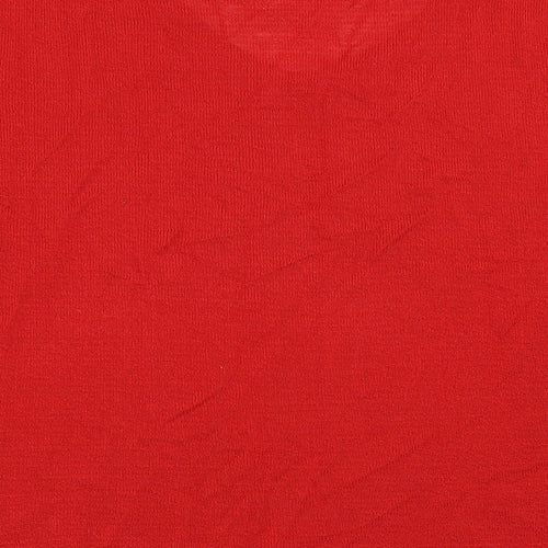colourfield Womens Red   Basic T-Shirt Size L