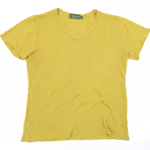colourfield Womens Yellow   Basic T-Shirt Size XL