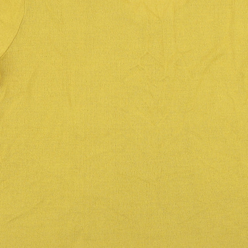 colourfield Womens Yellow   Basic T-Shirt Size XL