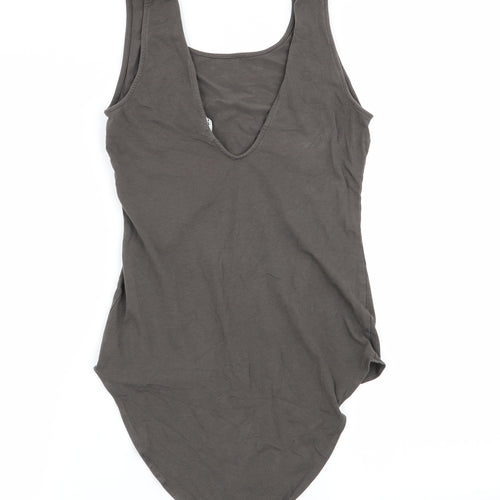 Divided by H&M Womens Grey   Bodysuit One-Piece Size M