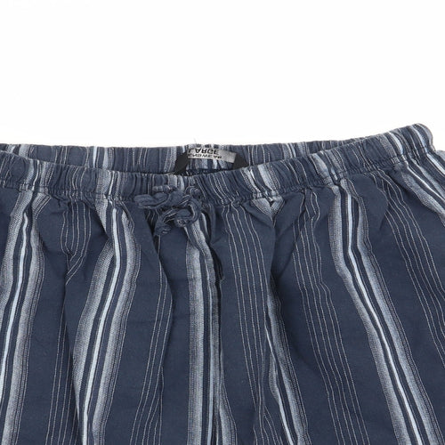 mensswear Mens Multicoloured Striped   Lounge Pants Size L  - shorts