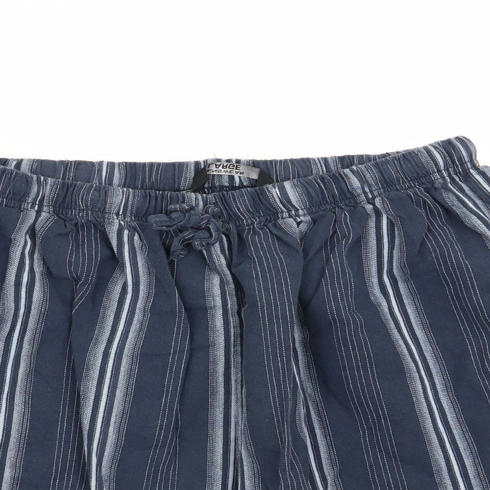 mensswear Mens Multicoloured Striped   Lounge Pants Size L  - shorts