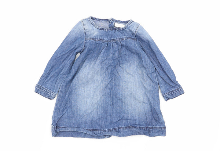 NEXT Girls Blue Fit & Flare Size 9-12 Months