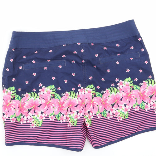 montaray Womens Multicoloured Floral  Hot Pants Shorts Size 10
