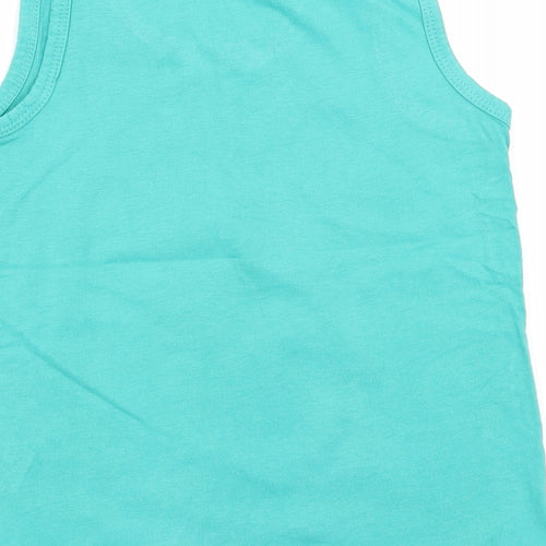 Primark Boys Green   Basic Tank Size 5-6 Years