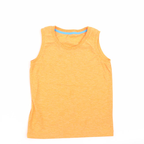 Matalan Boys Orange   Basic Tank Size 5-6 Years