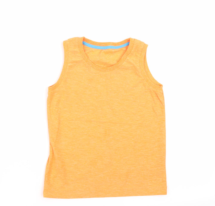Matalan Boys Orange   Basic Tank Size 5-6 Years