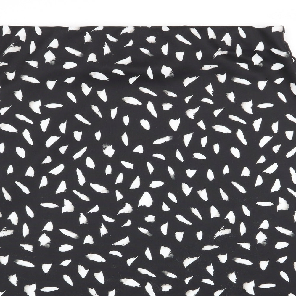 Dorothy Perkins Womens Black Polka Dot  Flare Skirt Size 20  - Stretch waistband