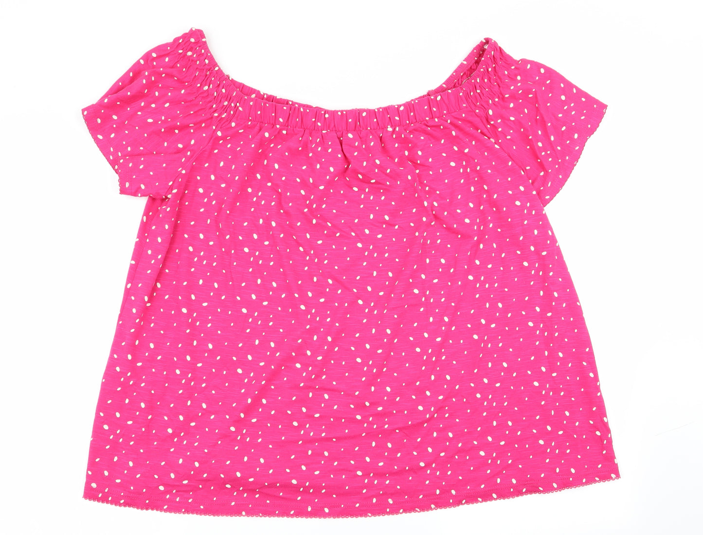 NEXT Womens Pink Polka Dot  Basic T-Shirt Size 20