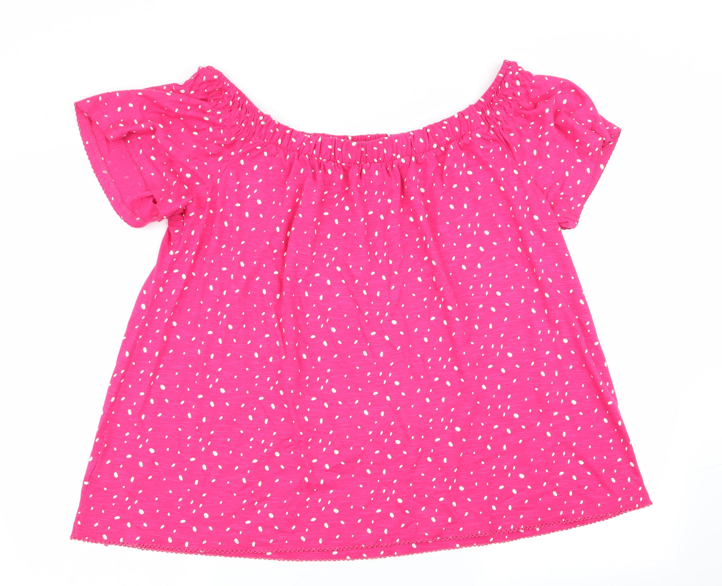NEXT Womens Pink Polka Dot  Basic T-Shirt Size 20