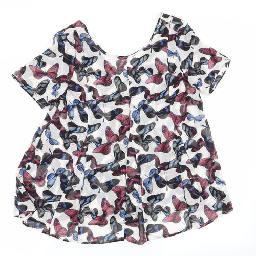 NEXT Womens Multicoloured   Basic Blouse Size 8
