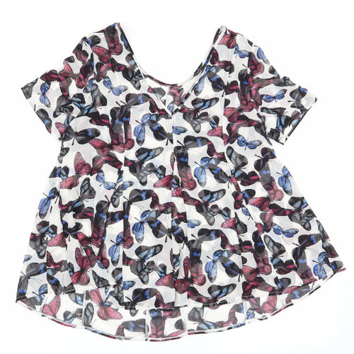 NEXT Womens Multicoloured   Basic Blouse Size 8