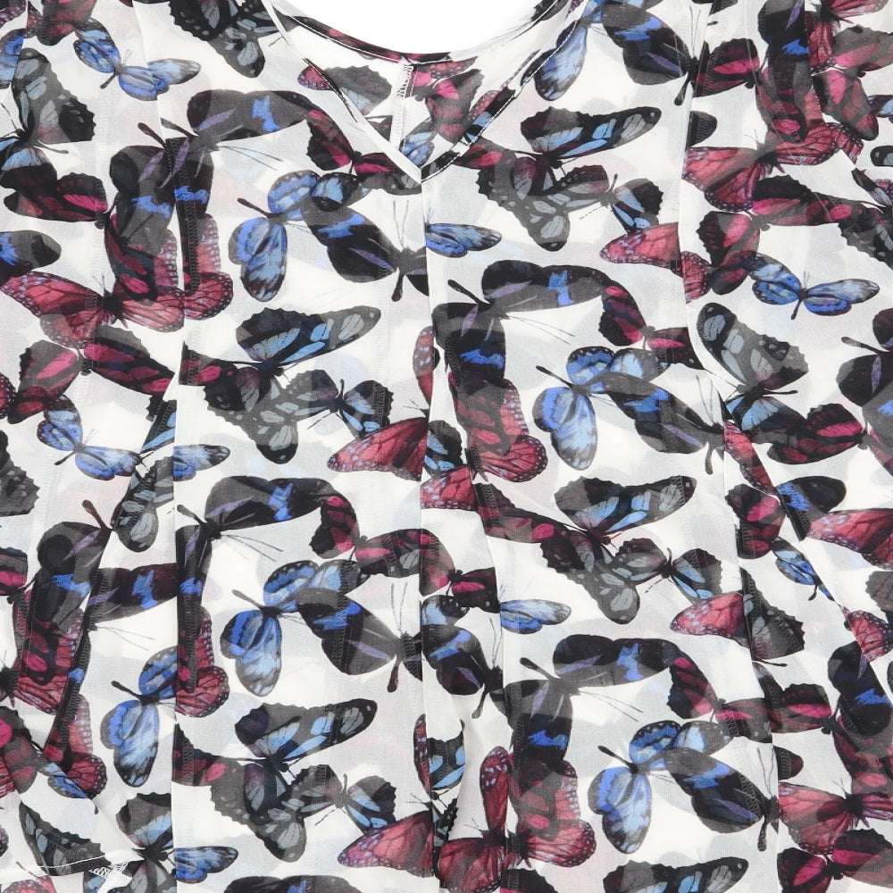 NEXT Womens Multicoloured   Basic Blouse Size 8