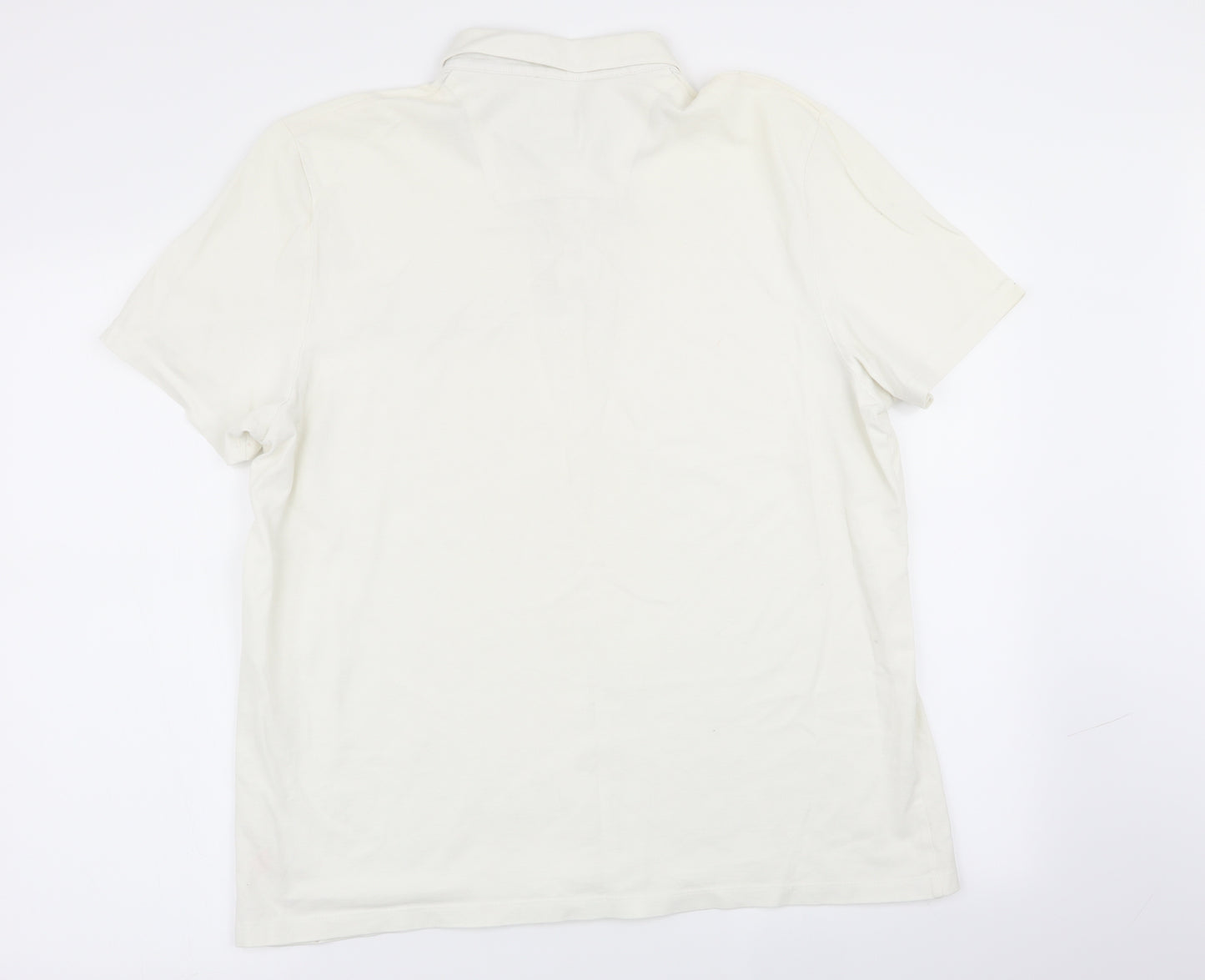 F&F Mens White    Polo Size XL