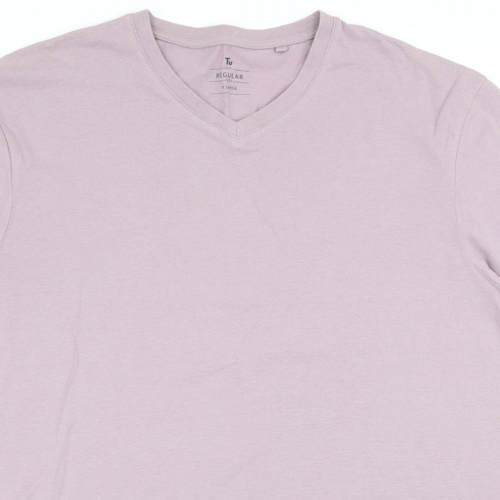 TU Mens Purple    T-Shirt Size XL