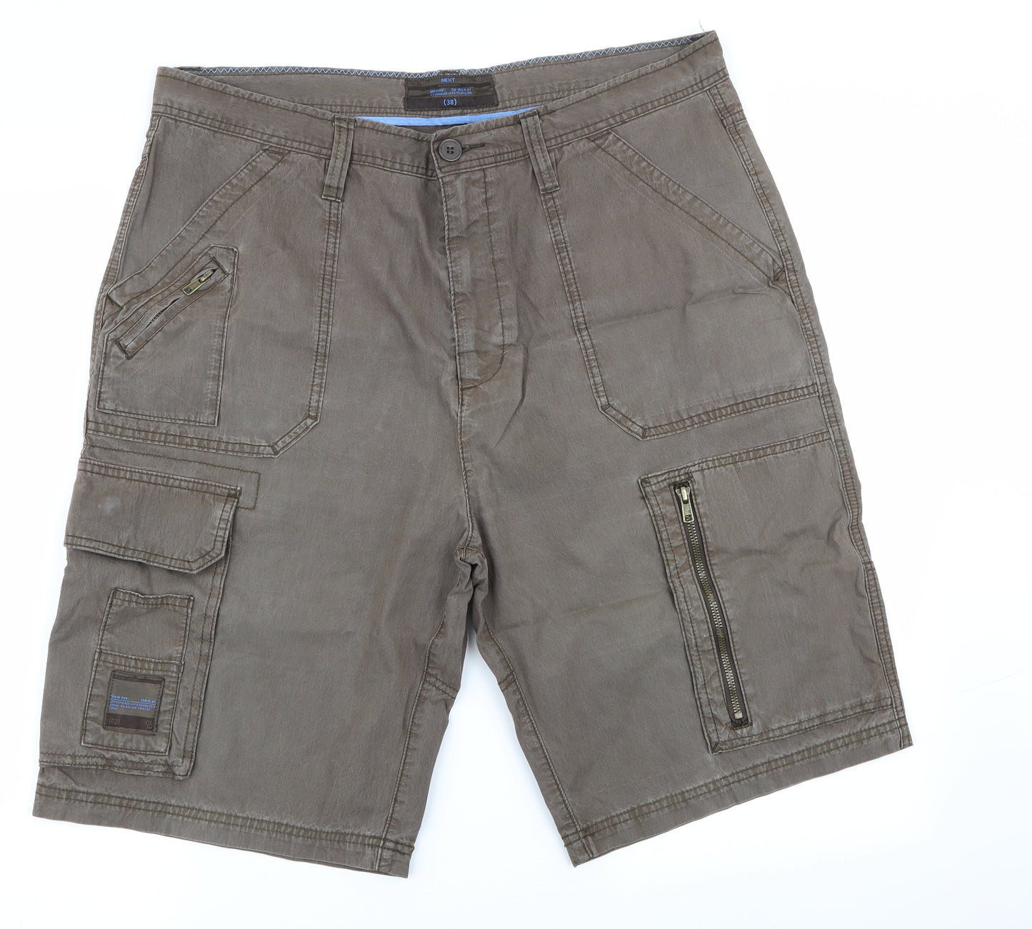 NEXT Mens Brown   Cargo Shorts Size 38 in