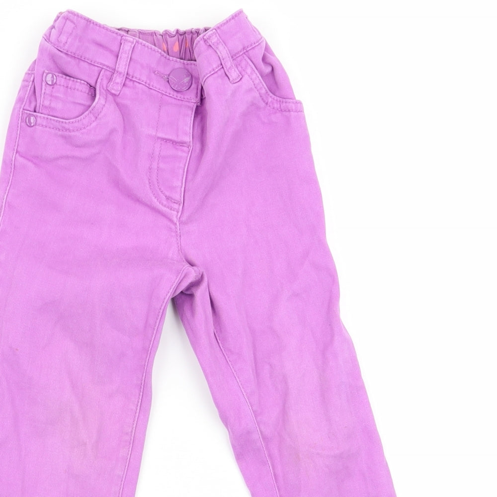 NEXT Girls Purple   Skinny Jeans Size 3-4 Years