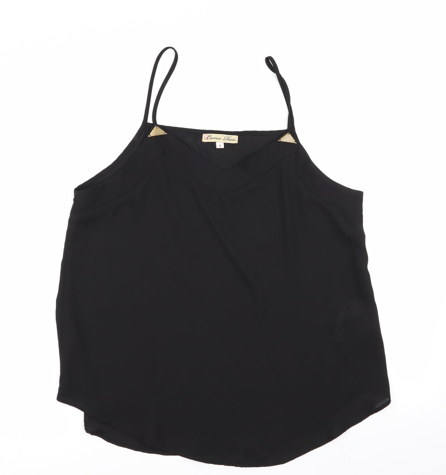 cameo rose Womens Black   Camisole Tank Size 14