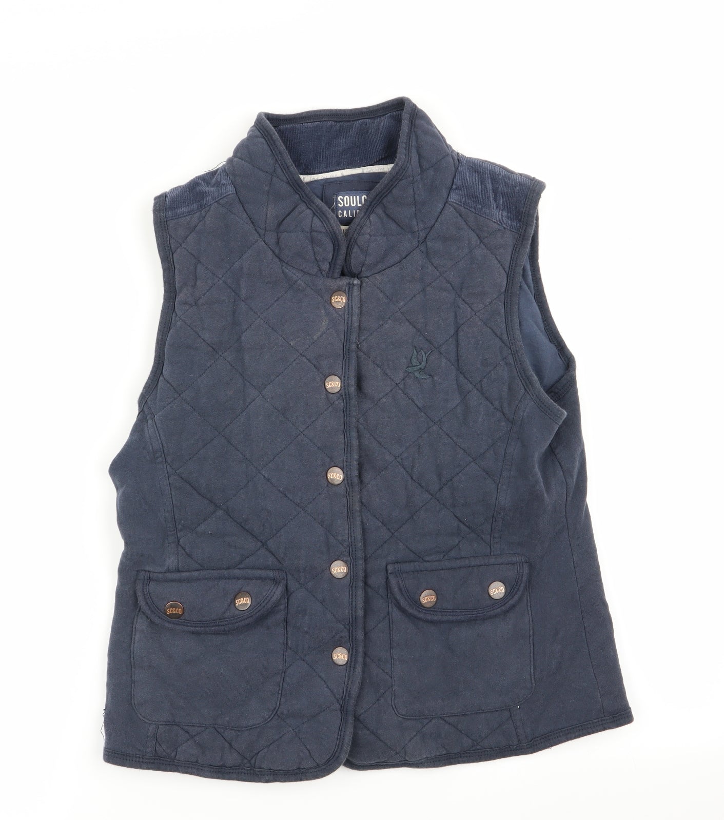 soulcal Womens Blue   Gilet Jacket Size 14