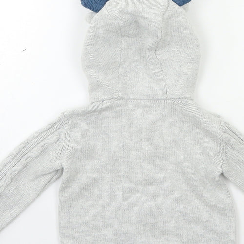 TU Baby Grey  Knit Cardigan Jumper Size 6-9 Months