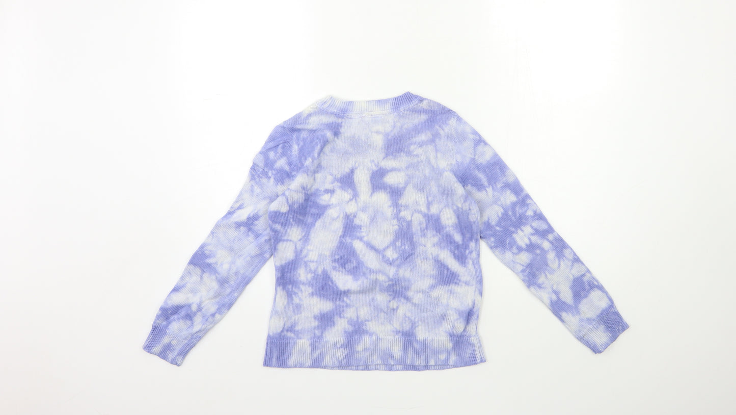 Gap Girls Blue  Knit Pullover Jumper Size 8-9 Years